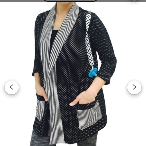 The mommy wrap Black Polka Dot . - Picture 4 of 10